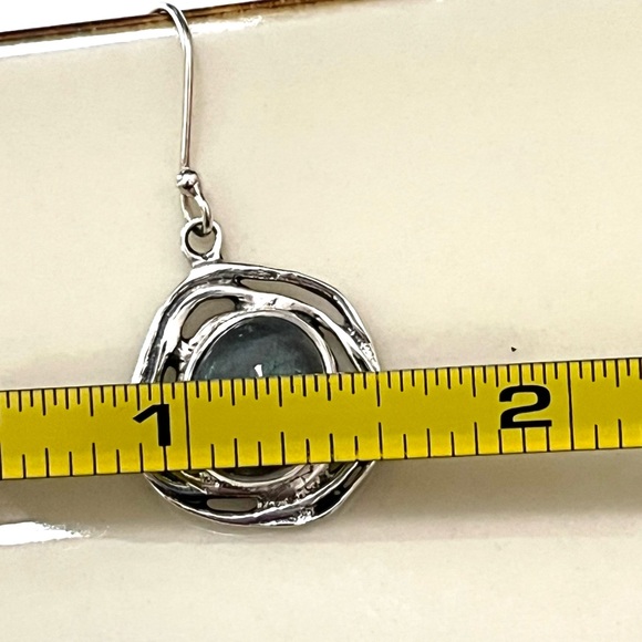 Labradorite & Sterling Silver Earrings - New - Picture 5 of 6